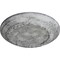 Ekena Millwork Carlsbad Ceiling Medallion (Canopies up to 7 7/8"), 12 1/2"OD x 1 1/2"P, Ultra Pure White Crackle CM12CAUWC - alternate 2